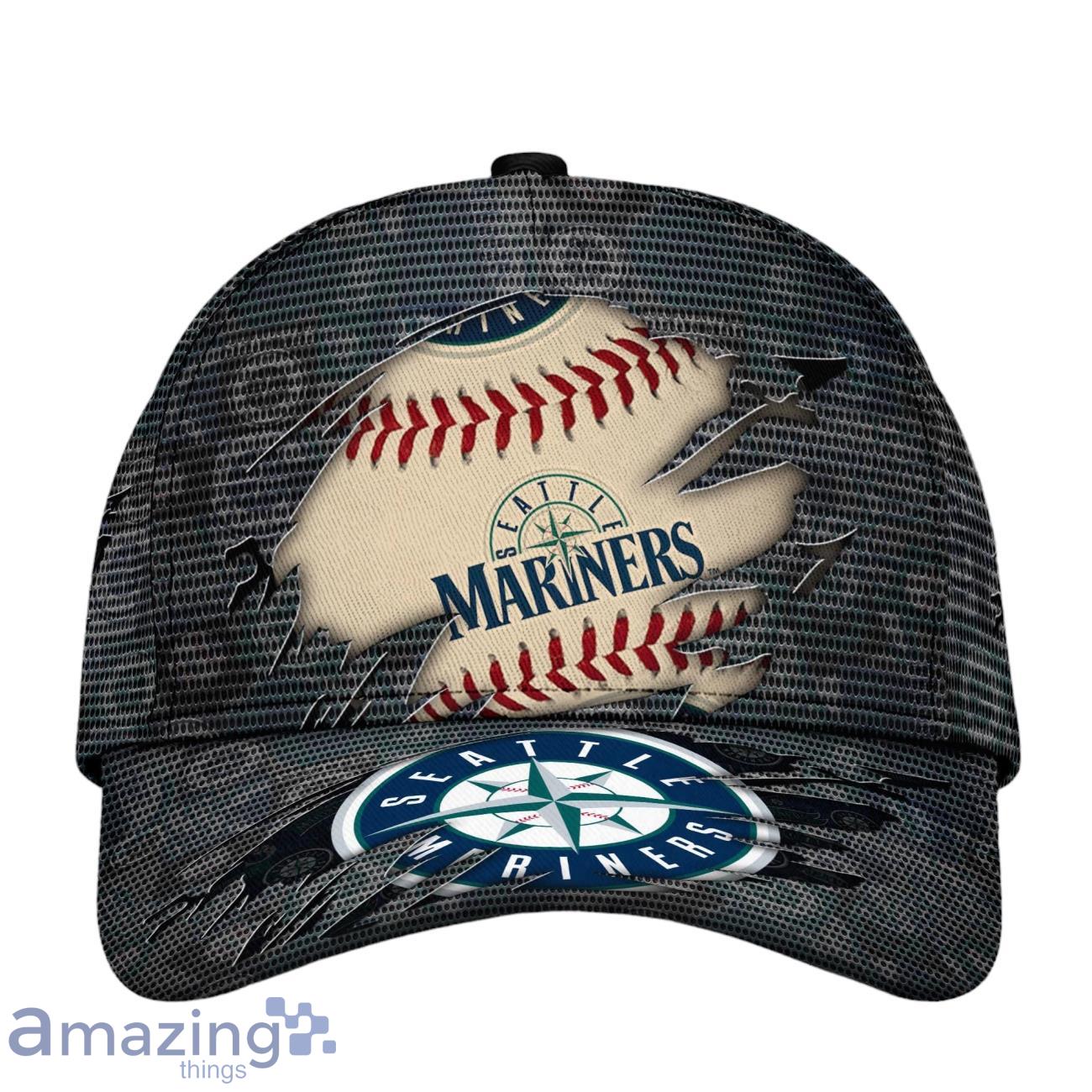 Seattle Mariners MLB Cap New Design Logo Team For Fans Product Photo 1