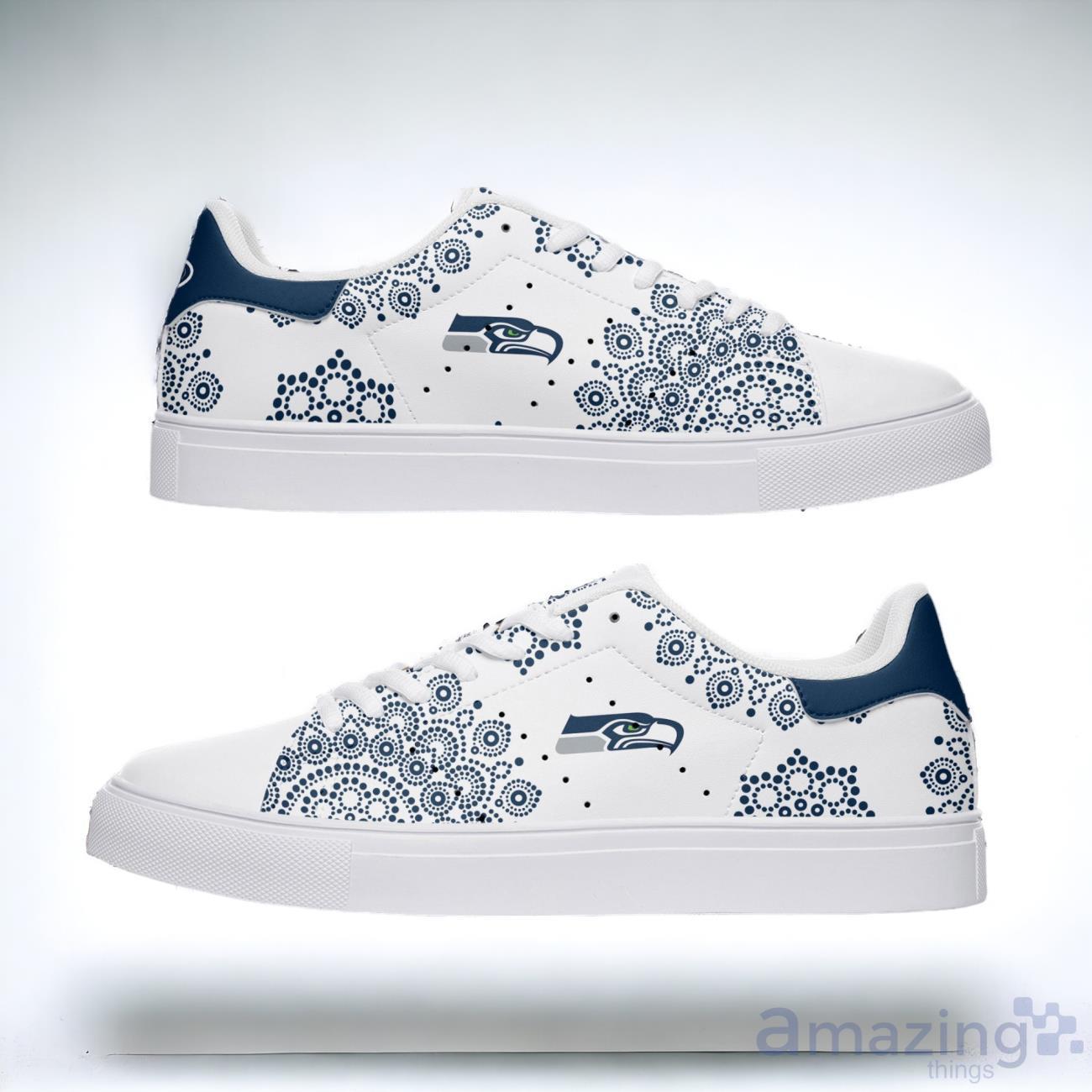 Seattle Seahawks Mandala Design Skate Shoes For All Fans image Seattle Seahawks Mandala Design Skate Shoes For All Fans Product Photo 1