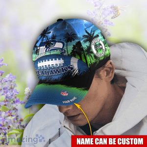 Seattle Seahawks NFL 3D Cap Coconut Pattern Hawaii Summer Gift Product Photo 2