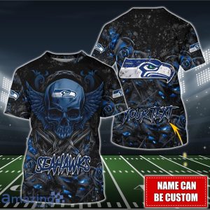 Seattle Seahawks NFL 3D Shirt Hoodie Custom Name For Fans image Seattle Seahawks NFL 3D Shirt Hoodie Custom Name For Fans Product Photo 3