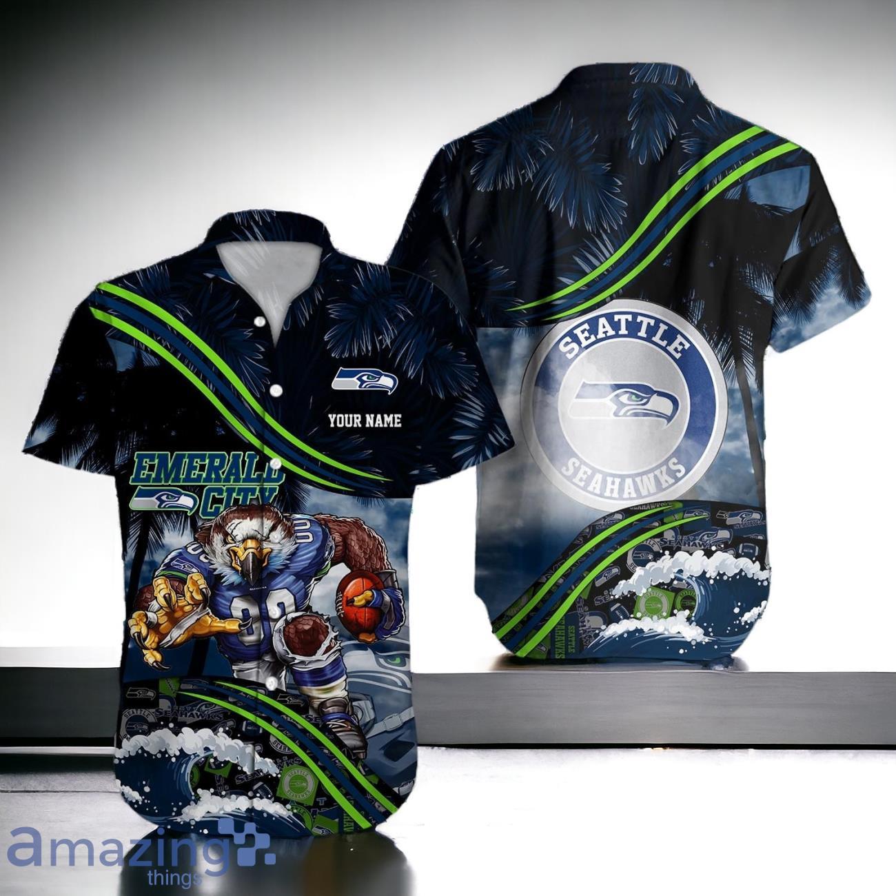 Seattle Seahawks NFL Hawaiian Shirt Custom Name Best Gift Ideas Product Photo 1