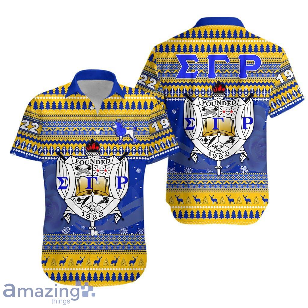 Sigma Gamma Rho African Pattern Christmas Hawaiian Shirt For Men And Women image Sigma Gamma Rho African Pattern Christmas Hawaiian Shirt For Men And Women Product Photo 1