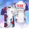 Size Matters No One Wants A Small Stick Personalized Golfing Personalized Polo Shirt