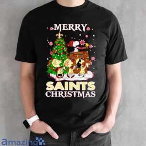 Snoopy And Friends Merry New Orleans Saints Christmas Shirt image Snoopy And Friends Merry New Orleans Saints Christmas Shirt Product Photo 2