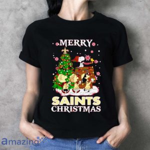 Snoopy And Friends Merry New Orleans Saints Christmas Shirt image Snoopy And Friends Merry New Orleans Saints Christmas Shirt Product Photo 4