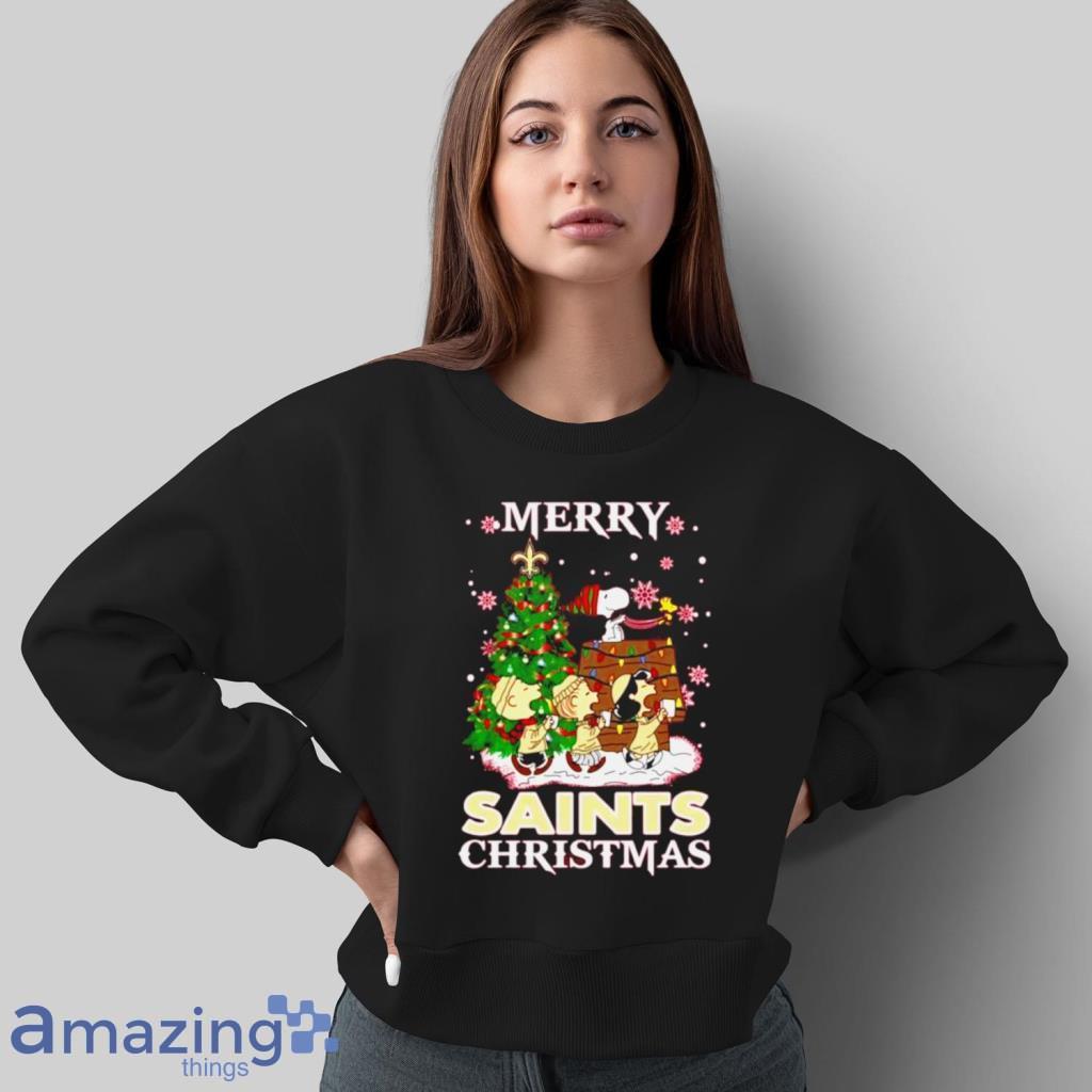 Snoopy And Friends Merry New Orleans Saints Christmas Shirt image Snoopy And Friends Merry New Orleans Saints Christmas Shirt Product Photo 8