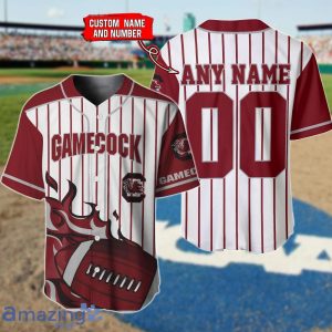 South Carolina Gamecocks Custom Name And Number Baseball Jersey Shirt NCAA Fans Gift Product Photo 1