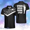 Spear Swear Drink Repeat Bowling Personalized Polo Shirt