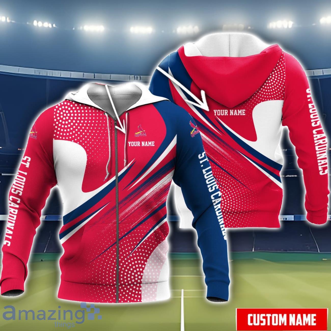 St. Louis Cardinals 3D Hoodie All Over Printed Personalized Name Unisex Men Women Hoodie Sport Fans image St. Louis Cardinals 3D Hoodie All Over Printed Personalized Name Unisex Men Women Hoodie Sport Fans Product Photo 1