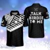 Talk Birdie To Me Golf Black Personalized Polo Shirt