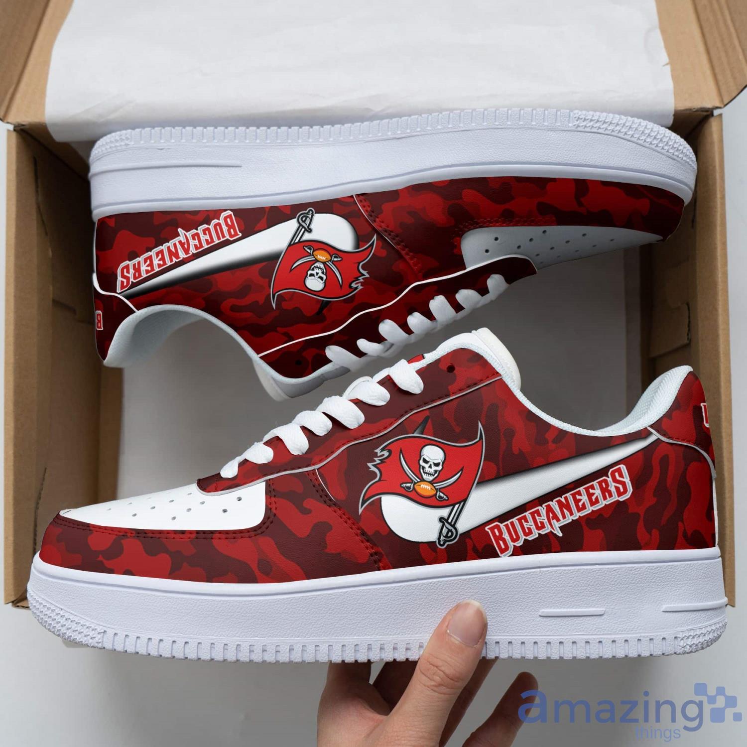 Tampa Bay Buccaneers Air Force Shoes Sneakers Product Photo 1
