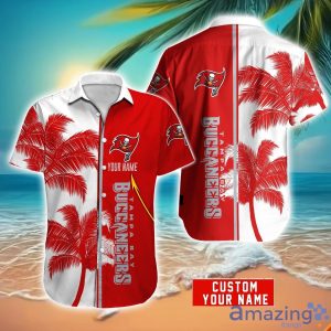 Tampa Bay Buccaneers Hawaiian Shirt And Shorts Set Custom Name Summer Vacation Shirt NFL Fans Product Photo 1
