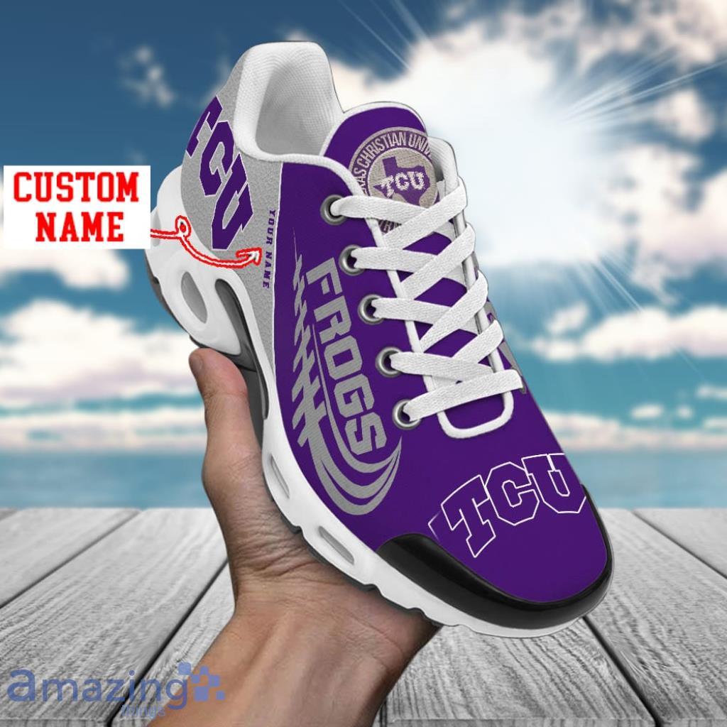Tcu Horned Frogs Custom Name Air Cushion Sports Shoes Upgrade Your New Style image Tcu Horned Frogs Custom Name Air Cushion Sports Shoes Upgrade Your New Style Product Photo 1