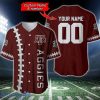 Texas A&M Aggies BaseBall jersey Shirt Custom Name & Custom Number For Fans