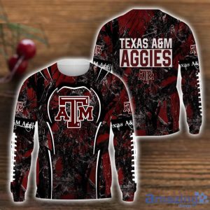 Texas A&M Aggies Camo Hunting 3D All Over Printed T-Shirt Hoodie Sweatshirt For Big Fans Product Photo 2