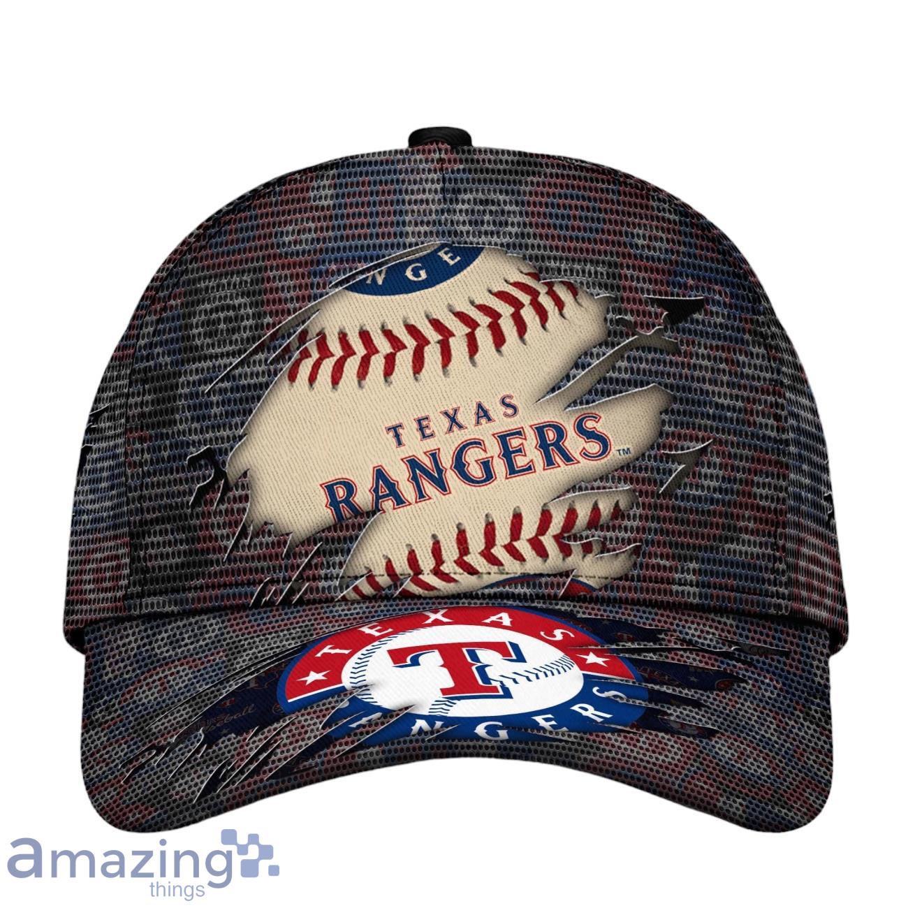 Texas Rangers MLB Cap New Design Logo Team For Fans Product Photo 1
