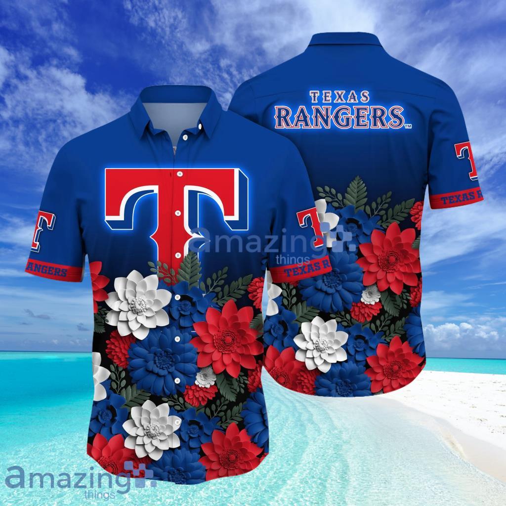 Texas Rangers MLB Flower Hawaii Shirt Multicolored Floral Patterns Style Hot Trending Summer Gifts For Picnics image Texas Rangers MLB Flower Hawaii Shirt Multicolored Floral Patterns Style Hot Trending Summer Gifts For Picnics Product Photo 1