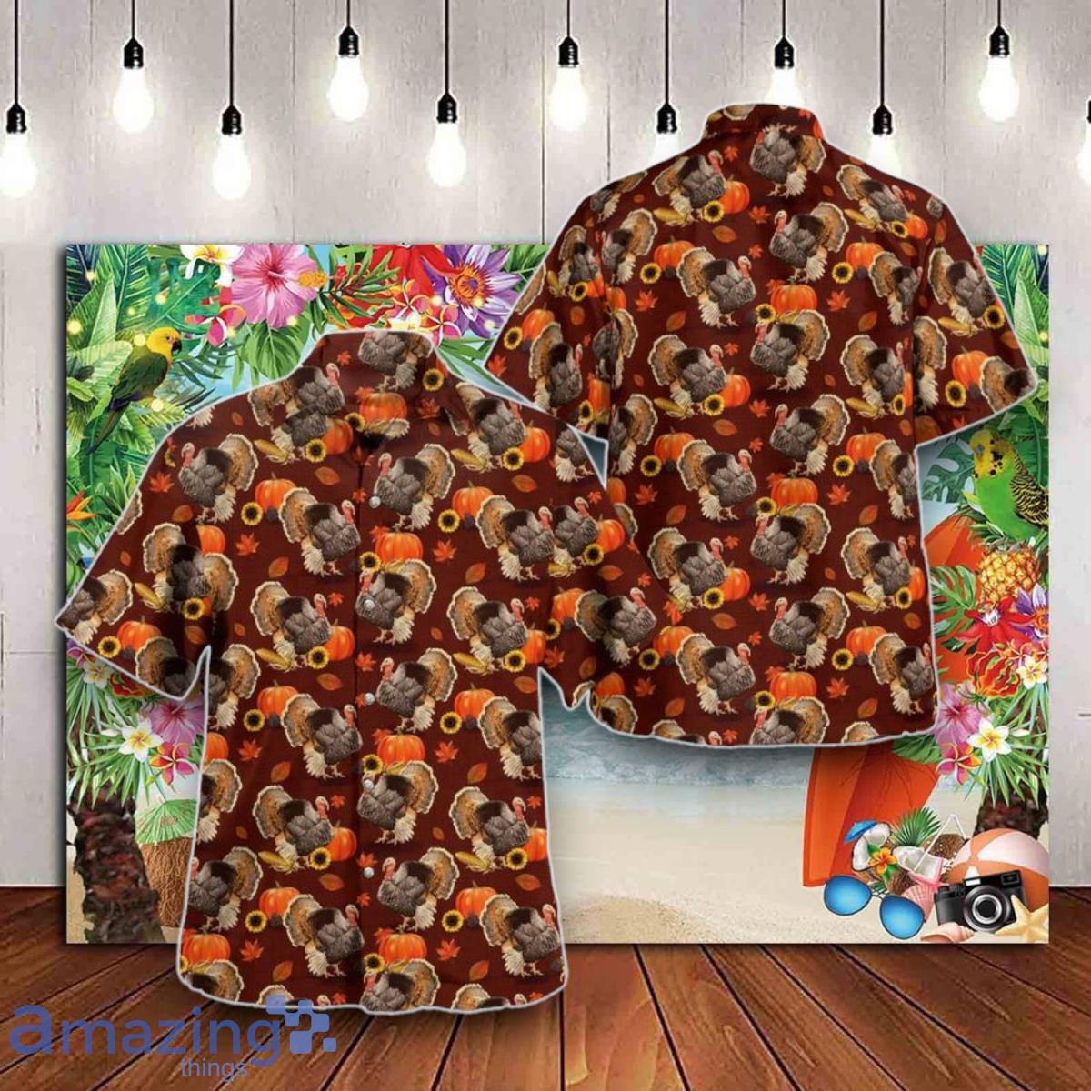 Thanksgiving Turkey Hawaiian Shirt Best Gift For Men And Women image Thanksgiving Turkey Hawaiian Shirt Best Gift For Men And Women Product Photo 1