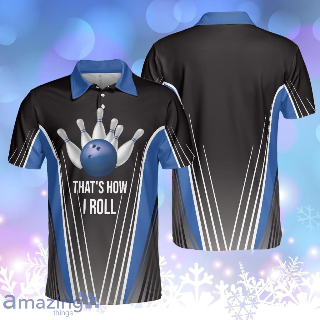 That's How I Roll Bowling Digital Bowling Alley Best Bowling Personalized Polo Shirt image That's How I Roll Bowling Digital Bowling Alley Best Bowling Personalized Polo Shirt