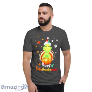 The Grinch Happy Hallothanksmas Pumpkin Shirt Product Photo 6