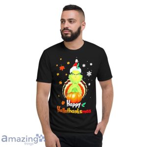 The Grinch Happy Hallothanksmas Pumpkin Shirt Product Photo 7