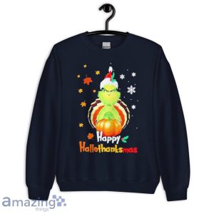 The Grinch Happy Hallothanksmas Pumpkin Shirt Product Photo 8