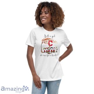The Peanuts Just A Girl Who Loves Fall Cleveland Guardians Shirt Product Photo 9