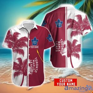 Toronto Maple Leafs Hawaiian Shirt And Shorts Set Custom Name Summer Vacation Shirt NHL Fans Product Photo 1