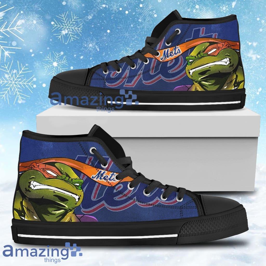 Turtle New York Mets Ninja High Top Shoes For Men And Women image Turtle New York Mets Ninja High Top Shoes For Men And Women Product Photo 1
