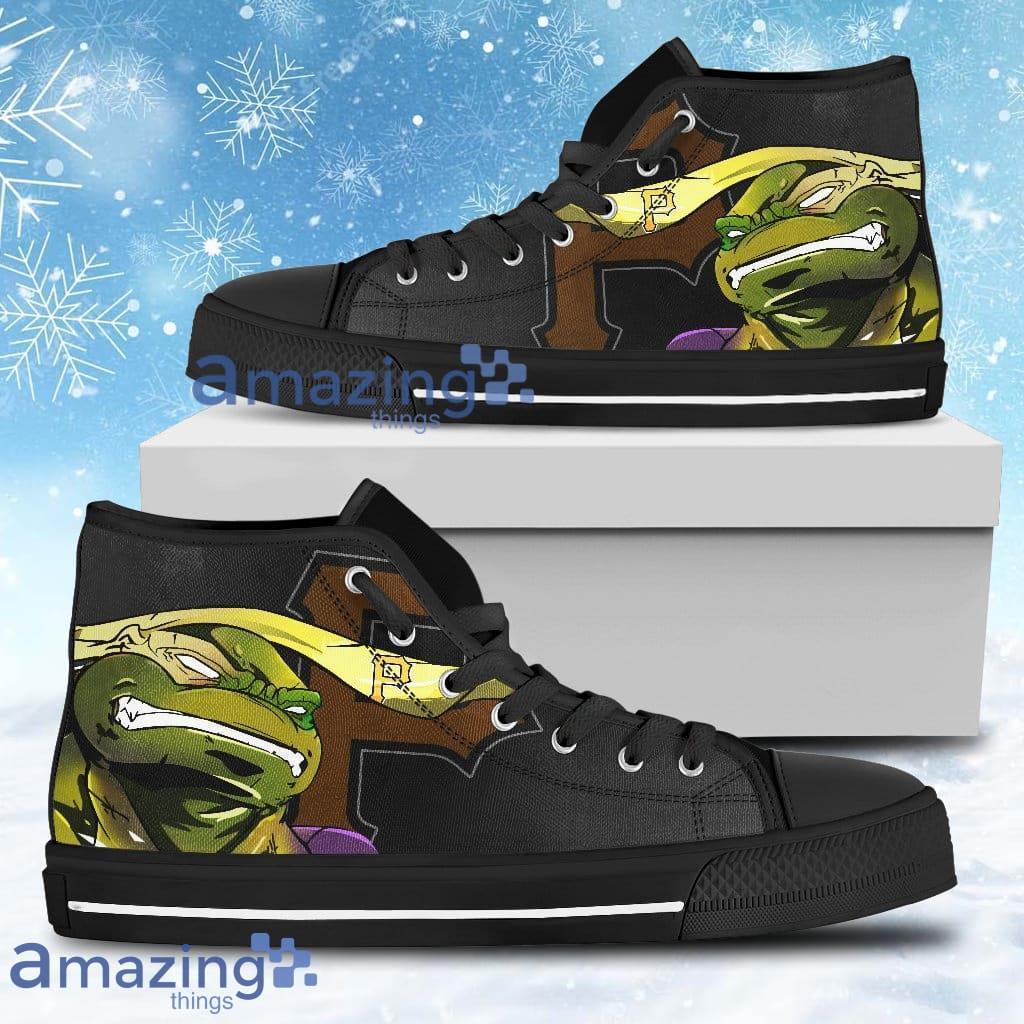 Turtle Pittsburgh Pirates Ninja High Top Shoes For Men And Women image Turtle Pittsburgh Pirates Ninja High Top Shoes For Men And Women Product Photo 1