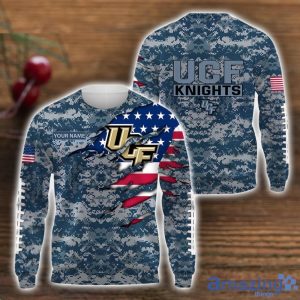 UCF Knights-Custom Name T-Shirt Hoodie Sweatshirt Camo US. Navy For men and Women Product Photo 2