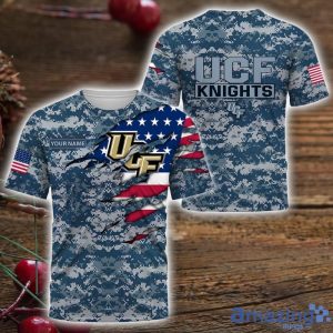 UCF Knights-Custom Name T-Shirt Hoodie Sweatshirt Camo US. Navy For men and Women Product Photo 3