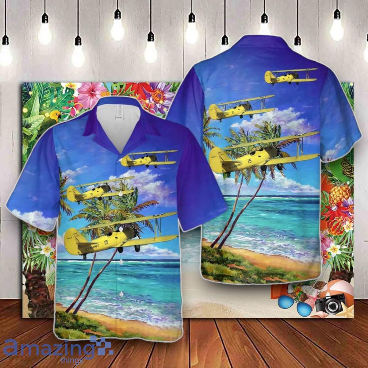 U.S. Marine Corps Naval Aircraft Factory Canary Hawaiian Shirt Best Gift For Men And Women image U.S. Marine Corps Naval Aircraft Factory Canary Hawaiian Shirt Best Gift For Men And Women Product Photo 1