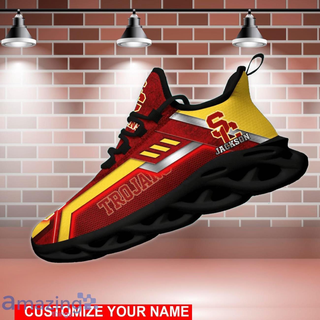 USC Trojans NCAA1 Max Soul Shoes Custom Name Sports Sneakers For Fans image USC Trojans NCAA1 Max Soul Shoes Custom Name Sports Sneakers For Fans Product Photo 4