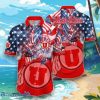 Utah Utes Flower Hawaii Shirt, Summer Football Shirts Style Gift For Men Women