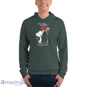 Valentine The Peanut Snoopy And Woodstock When It Comes To Valentines Youre Way Up There T Shirt Product Photo 8