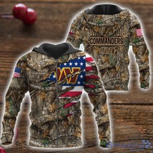 Washington Commanders 3D Printed T Shirt Hoodie Sweatshirt Camo Hunting Perfect Gift Custom Name For Fans image Washington Commanders 3D Printed T-Shirt Hoodie Sweatshirt Camo Hunting Perfect Gift Custom Name For Fans Product Photo 4