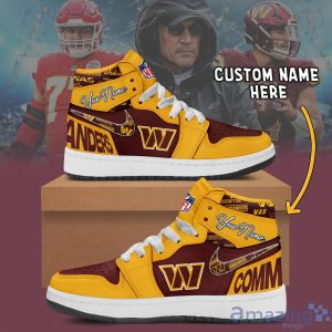 Washington Commanders Air Jordan Hightop Shoes Custom Name For Fans Limited Shoes Product Photo 2