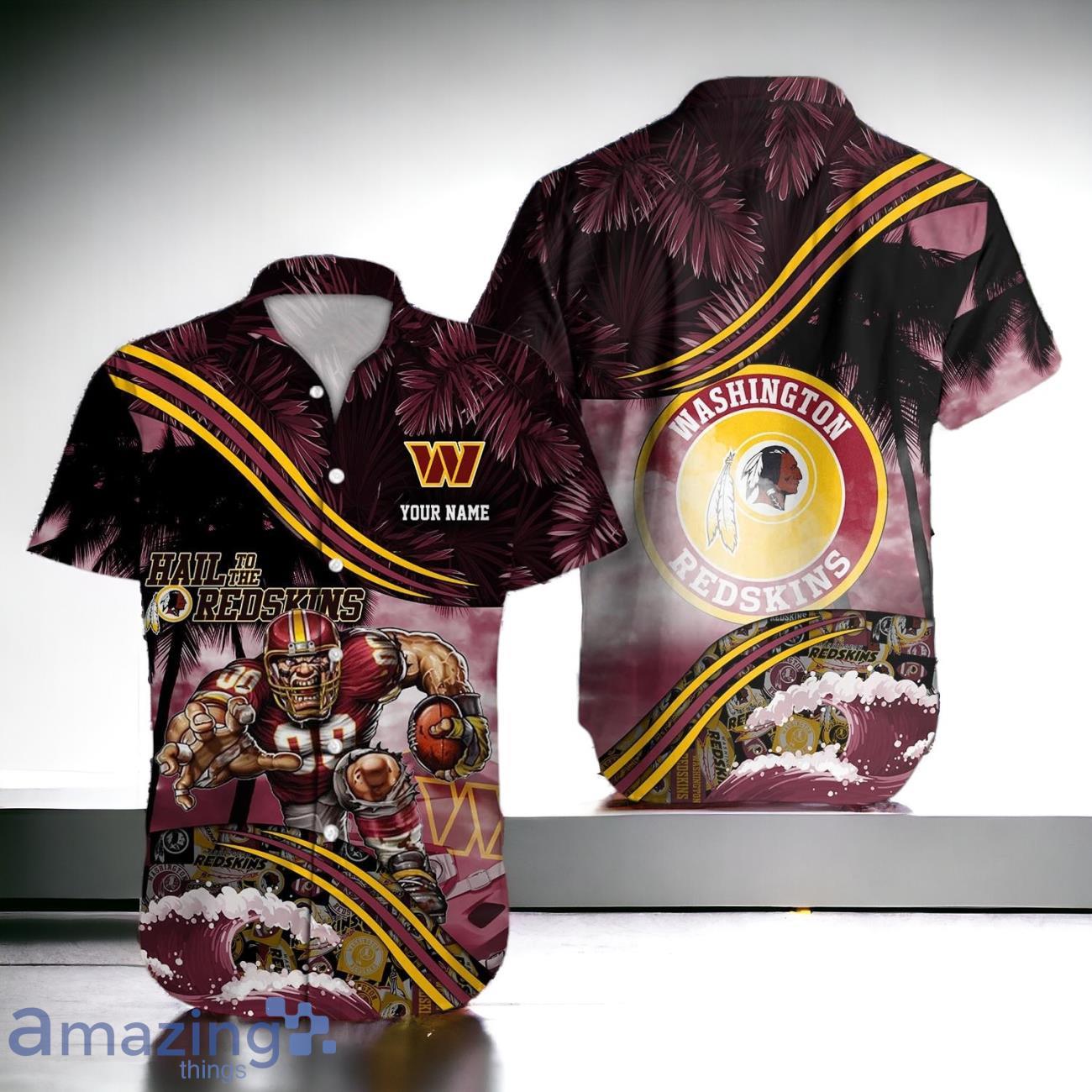 Washington Commanders NFL Hawaiian Shirt Custom Name Best Gift Ideas Product Photo 1