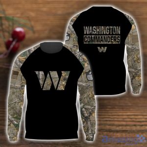 Washington Commanders T Shirt Hoodie Sweatshirt Camo Hunting Perfect Gift For Father's Day 3D All Over Printed Shirt Product Photo 2