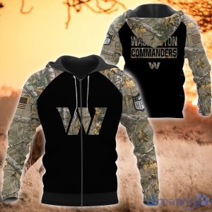 Washington Commanders T Shirt Hoodie Sweatshirt Camo Hunting Perfect Gift For Father's Day 3D All Over Printed Shirt Product Photo 4