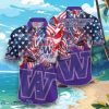 Washington Huskies Flower Hawaii Shirt, Summer Football Shirts Special Gift