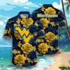 West Virginia Mountaineers Flower Hawaii Shirt, Summer Football Shirts Unique Gift