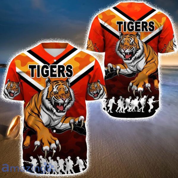 Wests Tigers - Rugby Team Baseball Jerseys Shirt Product Photo 1