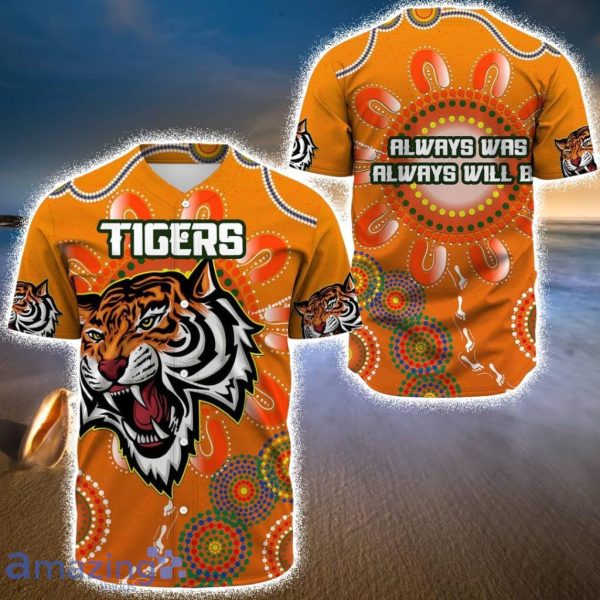 Wests Tigers Unique Indigenous - Rugby Team Baseball Jerseys Shirt Product Photo 1