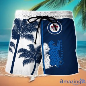Winnipeg Jets Hawaiian Shirt And Shorts Set Custom Name Summer Vacation Shirt NHL Fans Product Photo 2