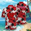Wisconsin Badgers Flower Hawaii Shirt Best Gift For Men And Women