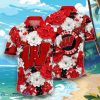 Wisconsin Badgers Flower Hawaii Shirt Style Gift For Men Women