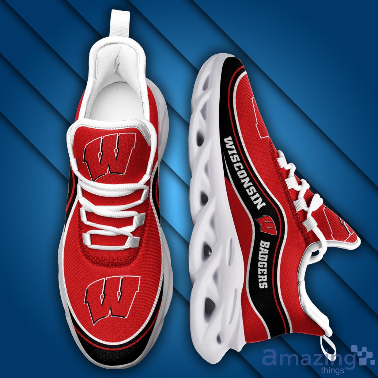 Wisconsin Badgers Max Soul Shoes Ideas Gift For Sport Fans image Wisconsin Badgers Max Soul Shoes Ideas Gift For Sport Fans Product Photo 2