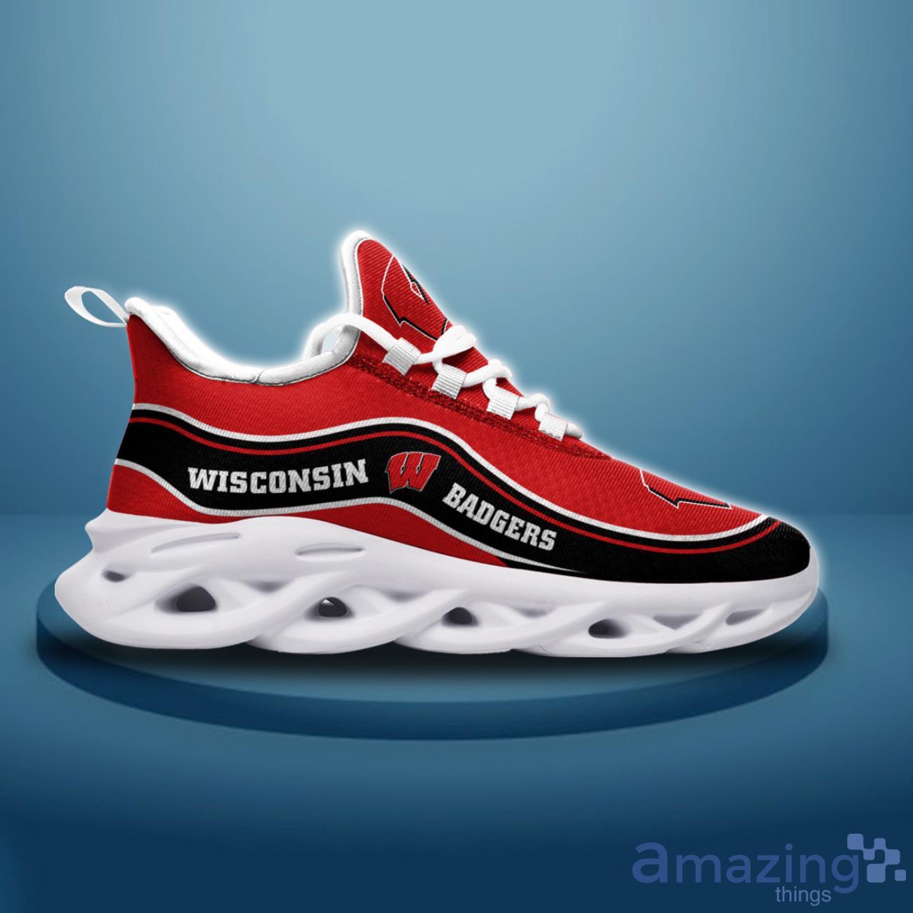 Wisconsin Badgers Max Soul Shoes Ideas Gift For Sport Fans image Wisconsin Badgers Max Soul Shoes Ideas Gift For Sport Fans Product Photo 3
